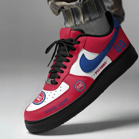 [SLAM DUNK DEAL] NEW CUSTOMIZED NBA14 DPI DETROIT PISTONS AF1 SHOES