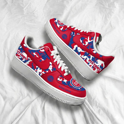 [SLAM DUNK DEAL] NEW CUSTOMIZED NBA14 DPI DETROIT PISTONS AF1 SHOES