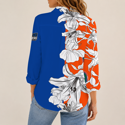 [SLAM DUNK DEAL] NEW CUSTOMIZED NCAA MAM14 FLG FLORIDA GATORS STRAPPY WOMEN CASUAL SHIRT