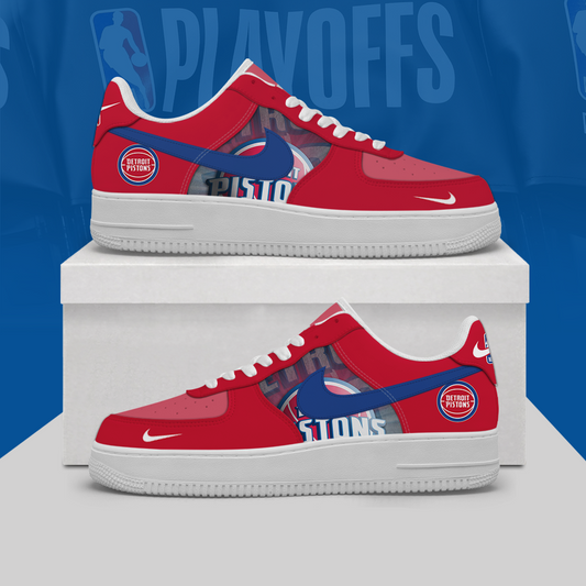 [SLAM DUNK DEAL] NEW CUSTOMIZED NBA14 DPI DETROIT PISTONS AF1 SHOES