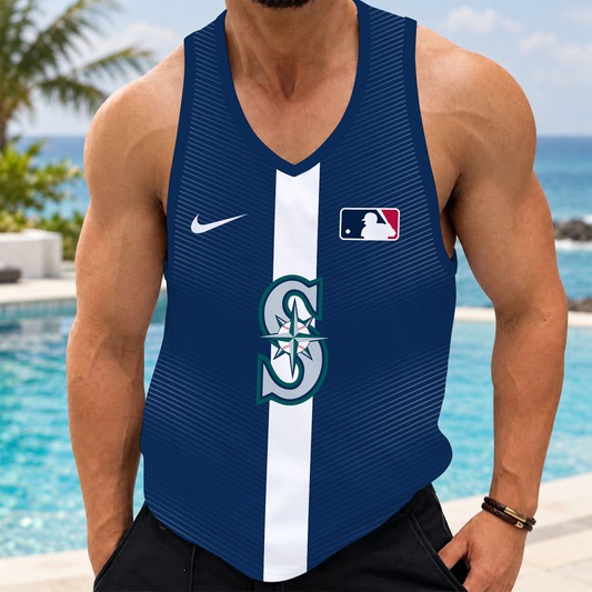 [HOMERUN DEAL] NEW CUSTOMIZED MLB14 SMS SEATTLE MARINERS UNISEX TANK TOP