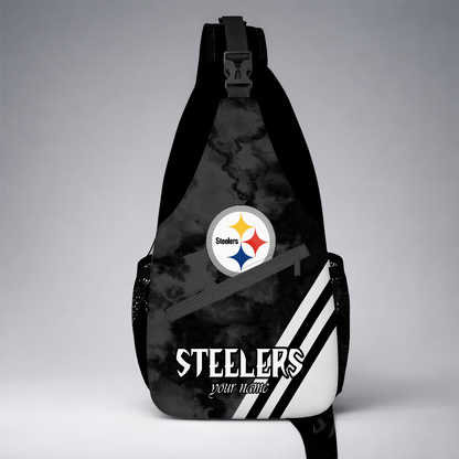 [TOUCHDOWN DEAL] NEW CUSTOMIZED NFL14 PSB PITTSBURGH STEELERS SLING BAG