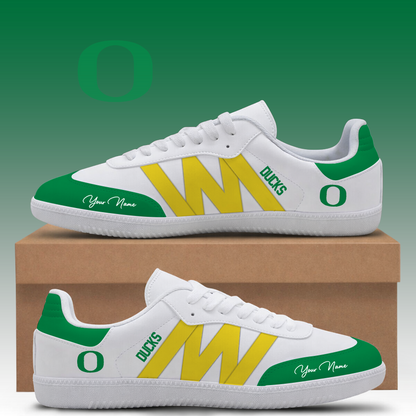 [TOUCHDOWN DEAL] NEW CUSTOMIZED NCAA FBS14 OGD OREGON DUCKS CLASSIC SNEAKERS