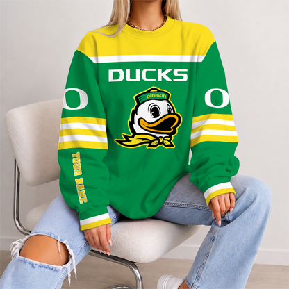 [TOUCHDOWN DEAL] NEW CUSTOMIZED NCAA FBS14 OGD OREGON DUCKS UNISEX SWEATSHIRT