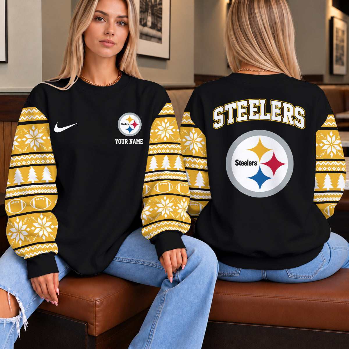 [TOUCHDOWN DEAL] NEW CUSTOMIZED NFL14 PSB THE STEELERS UNISEX SWEATSHIRT