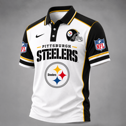 [TOUCHDOWN DEAL] NEW CUSTOMIZED NFL14 PSB THE STEELERS POLO SHIRT