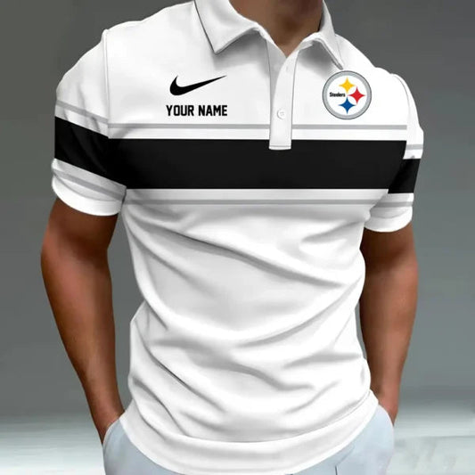 [TOUCHDOWN DEAL] NEW CUSTOMIZED NFL14 PSB PITTSBURGH STEELERS POLO SHIRT