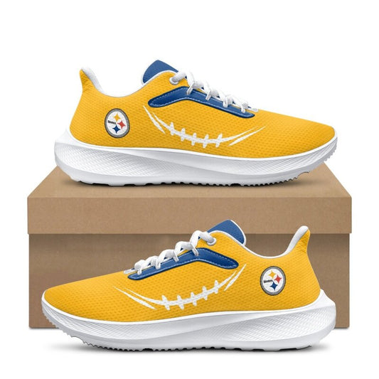 [TOUCHDOWN DEAL] NEW CUSTOMIZED NFL14 PSB PITTSBURGH STEELERS ROAD RUNNING SHOES