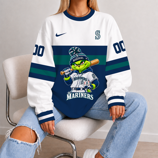 [HOMERUN DEAL] NEW CUSTOMIZED MLB14 SMS SEATTLE MARINERS UNISEX SWEATSHIRT