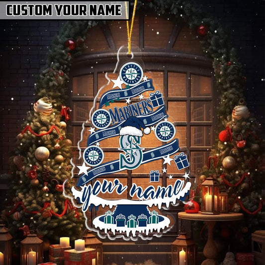 [HOMERUN DEAL] NEW CUSTOMIZED MLB14 SMS SEATTLE MARINERS CHRISTMAS ACRYLIC ORNAMENT