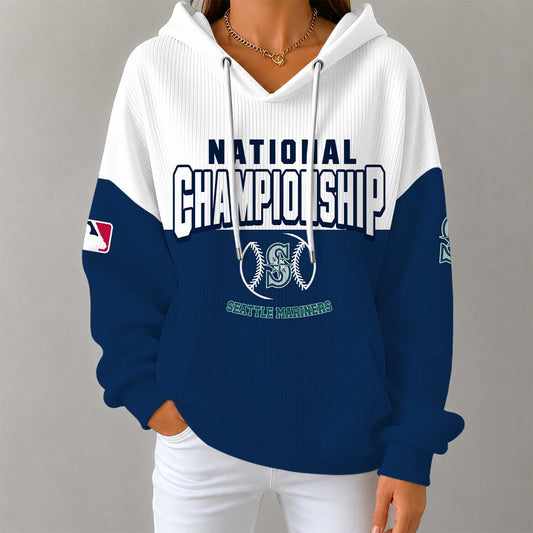 [HOMERUN DEAL] NEW CUSTOMIZED MLB14 SMS SEATTLE MARINERS RIBBED HOODIE & SWEATSHIRT