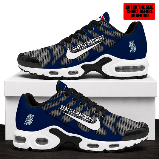 [HOMERUN DEAL] NEW CUSTOMIZED MLB14 SMS SEATTLE MARINERS AIR MAX PLUS SNEAKERS