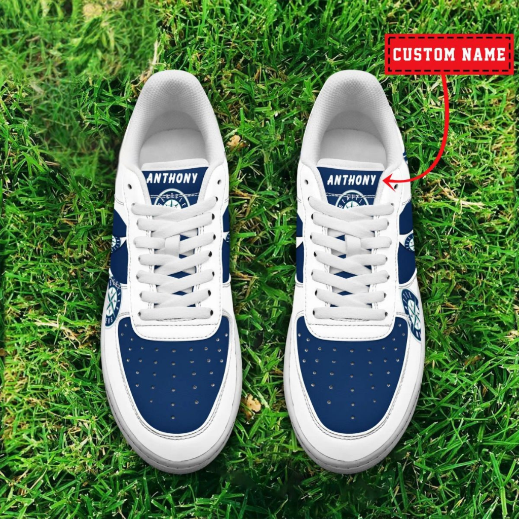 [HOMERUN DEAL] NEW CUSTOMIZED MLB14 SMS SEATTLE MARINERS AF1 SHOES