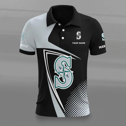 [HOMERUN DEAL] NEW CUSTOMIZED MLB14 SMS SEATTLE MARINERS POLO SHIRT