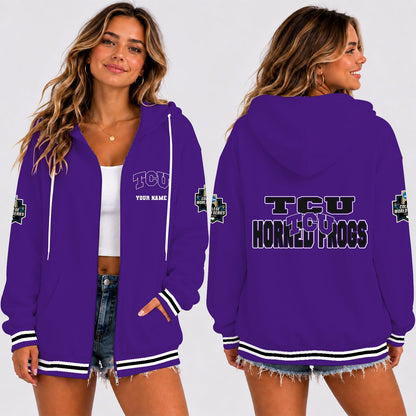 [HOMERUN DEAL] NEW CUSTOMIZED NCAA CWS14 THF TCU HORNED FROGS T-SHIRT, HOODIE, ZIP HOODIE