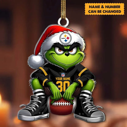 [TOUCHDOWN DEAL] NEW CUSTOMIZED NFL14 PSB PITTSBURGH STEELERS CHRISTMAS ACRYLIC ORNAMENT