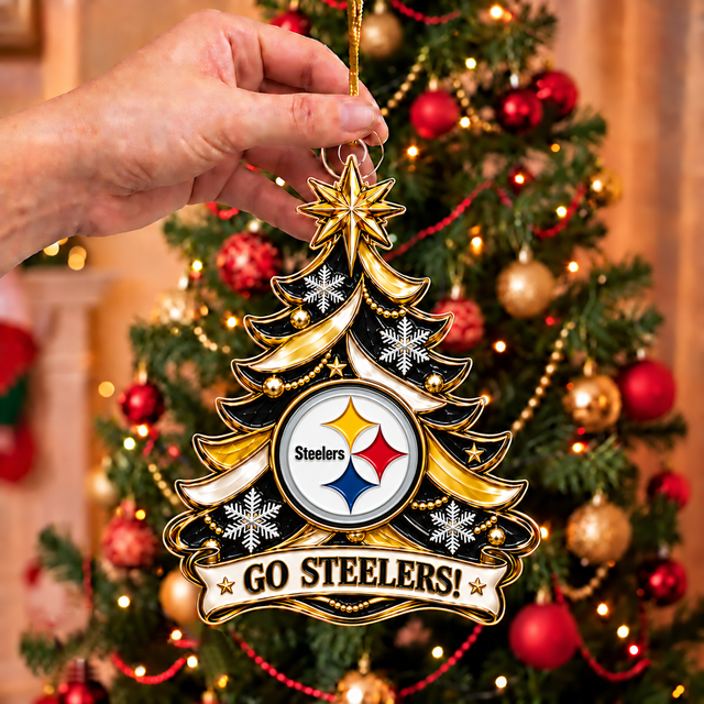 [TOUCHDOWN DEAL] NEW CUSTOMIZED NFL14 PSB PITTSBURGH STEELERS CHRISTMAS ACRYLIC ORNAMENT
