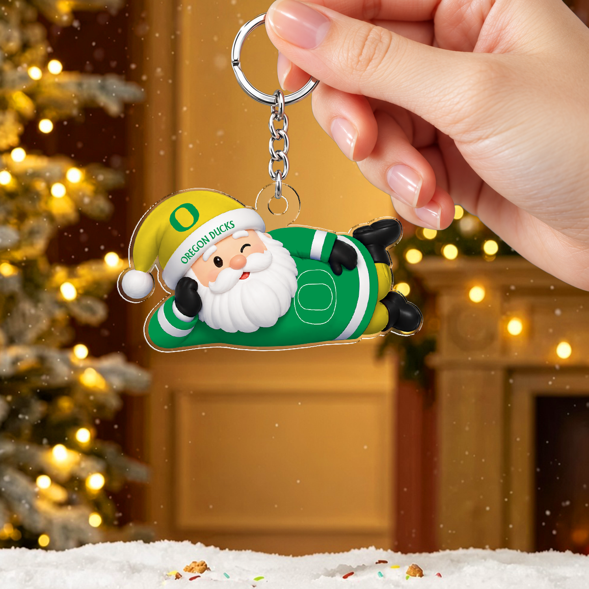 [TOUCHDOWN DEAL] NEW CUSTOMIZED NCAA FBS14 OGD OREGON DUCKS ACRYLIC KEYCHAIN