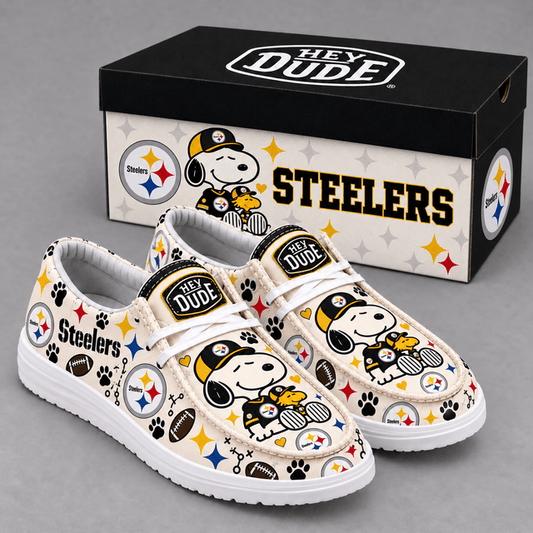 [TOUCHDOWN DEAL] NEW CUSTOMIZED NFL14 PSB PITTSBURGH STEELERS LOAFER SHOES