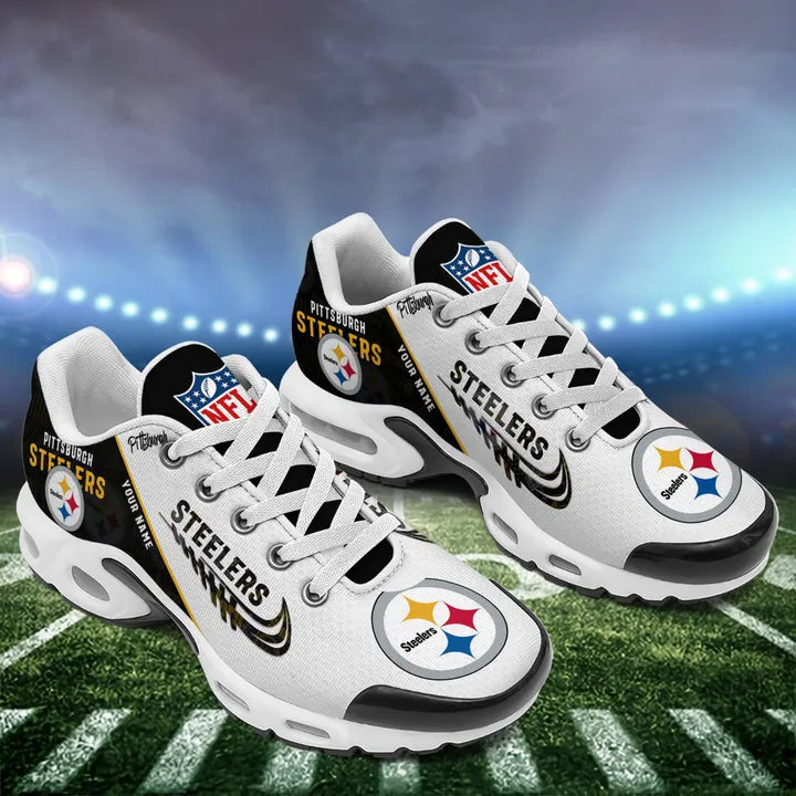[TOUCHDOWN DEAL] NEW CUSTOMIZED NFL14 PSB PITTSBURGH STEELERS AIR MAX PLUS SNEAKERS