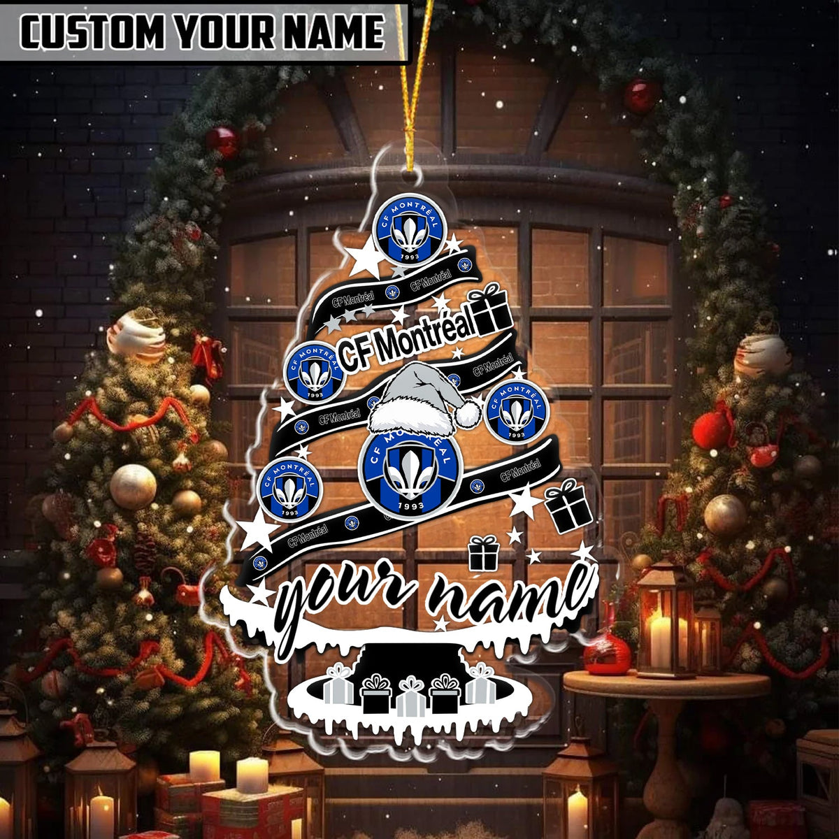 [GOAL DEAL] NEW CUSTOMIZED MLS15 CFM CF MONTRÉAL CHRISTMAS ACRYLIC ORNAMENT