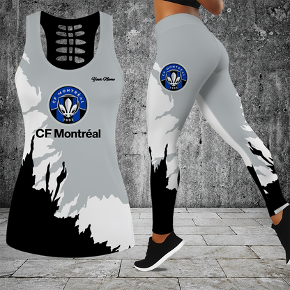 [GOAL DEAL] NEW CUSTOMIZED MLS15 CFM CF MONTRÉAL HOLLOW TANK TOP & LEGGINGS SET