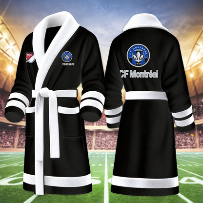 [GOAL DEAL] NEW CUSTOMIZED MLS15 CFM CF MONTRÉAL FLEECE BATHROBE