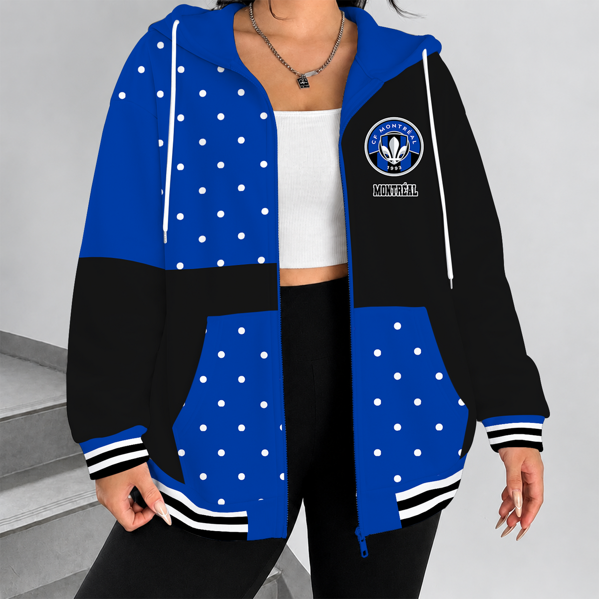 [GOAL DEAL] NEW CUSTOMIZED MLS15 CFM CF MONTRÉAL ZIP HOODIE