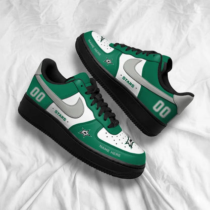 [PUCK DROP DEAL] NEW CUSTOMIZED NHL15 DLS DALLAS STARS AF1 SHOES