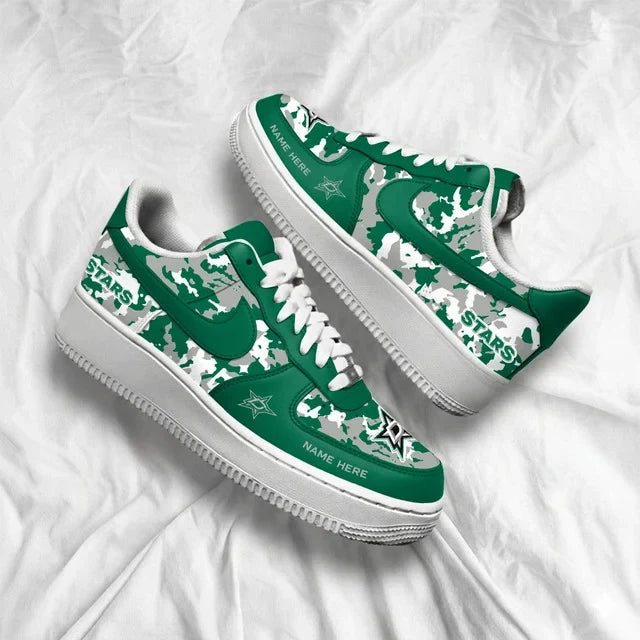 [PUCK DROP DEAL] NEW CUSTOMIZED NHL15 DLS DALLAS STARS AF1 SHOES