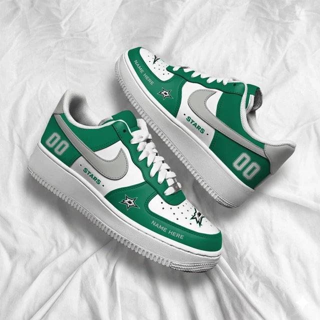 [PUCK DROP DEAL] NEW CUSTOMIZED NHL15 DLS DALLAS STARS AF1 SHOES