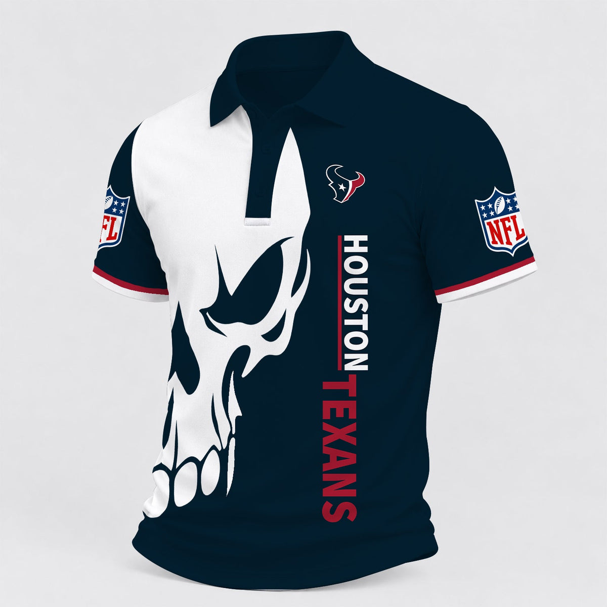 [TOUCHDOWN DEAL] NEW CUSTOMIZED NFL15 HTT HOUSTON TEXANS POLO SHIRT
