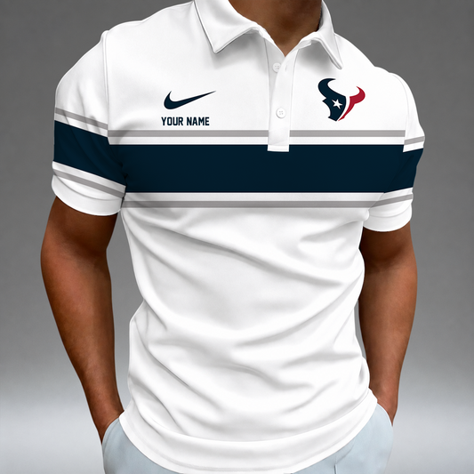 [TOUCHDOWN DEAL] NEW CUSTOMIZED NFL15 HTT HOUSTON TEXANS POLO SHIRT