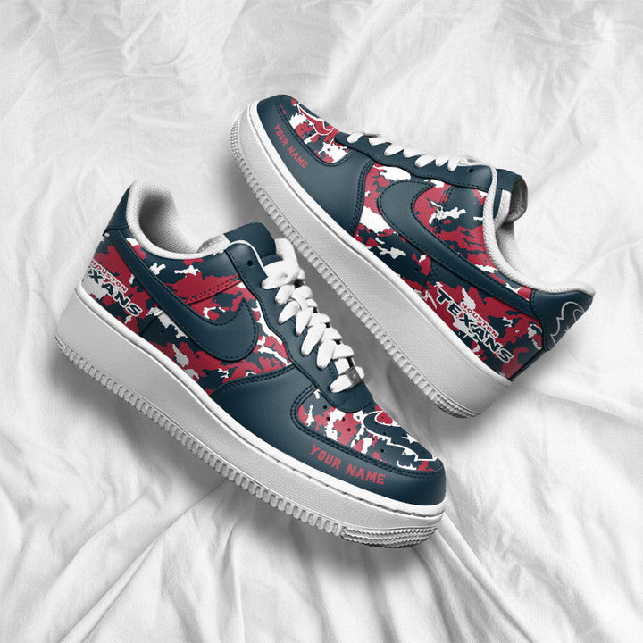 [TOUCHDOWN DEAL] NEW CUSTOMIZED NFL15 HTT HOUSTON TEXANS AF1 SNEAKERS