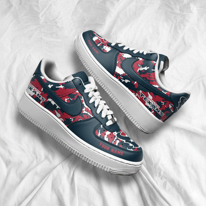 [TOUCHDOWN DEAL] NEW CUSTOMIZED NFL15 HTT HOUSTON TEXANS AF1 SNEAKERS