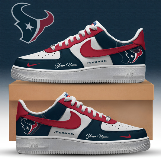 [TOUCHDOWN DEAL] NEW CUSTOMIZED NFL15 HTT HOUSTON TEXANS AF1 SNEAKERS
