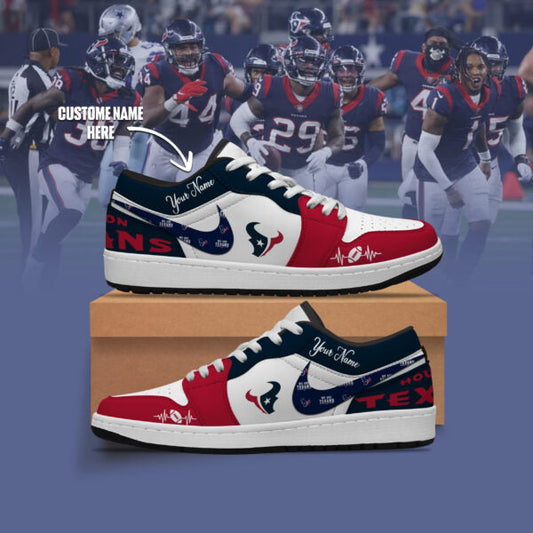 [TOUCHDOWN DEAL] NEW CUSTOMIZED NFL15 HTT HOUSTON TEXANS AIR JORDAN LOW SHOES