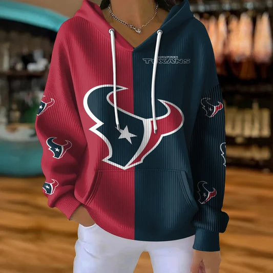 [TOUCHDOWN DEAL] NEW CUSTOMIZED NFL15 HTT HOUSTON TEXANS RIBBED HOODIE & SWEATSHIRT
