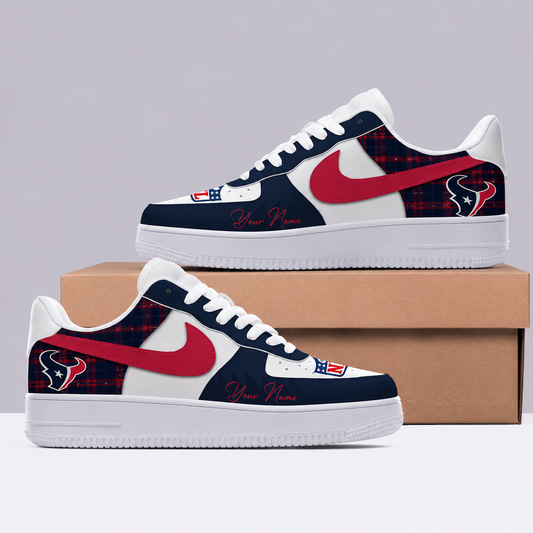 [TOUCHDOWN DEAL] NEW CUSTOMIZED NFL15 HTT HOUSTON TEXANS AF1 SHOES