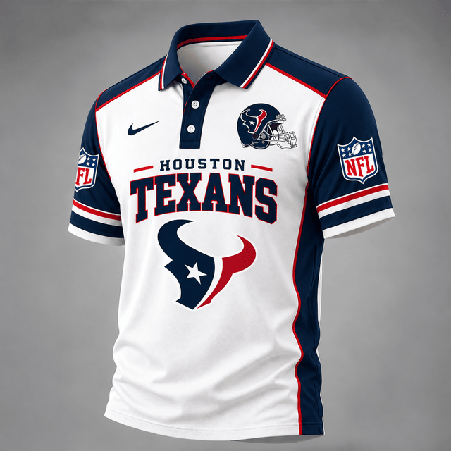 [TOUCHDOWN DEAL] NEW CUSTOMIZED NFL15 HTT THE TEXANS POLO SHIRT
