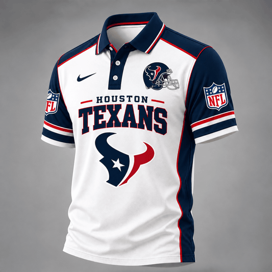 [TOUCHDOWN DEAL] NEW CUSTOMIZED NFL15 HTT THE TEXANS POLO SHIRT