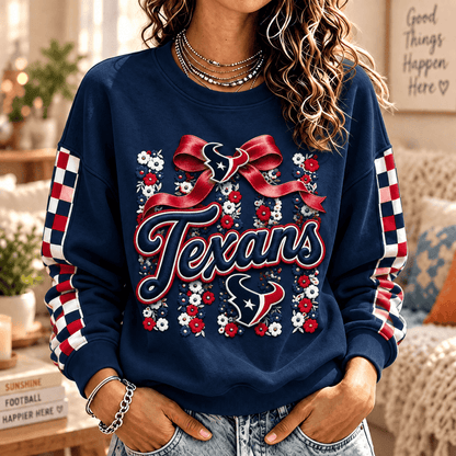 [TOUCHDOWN DEAL] NEW CUSTOMIZED NFL15 HTT HOUSTON TEXANS  UNISEX SWEATSHIRT