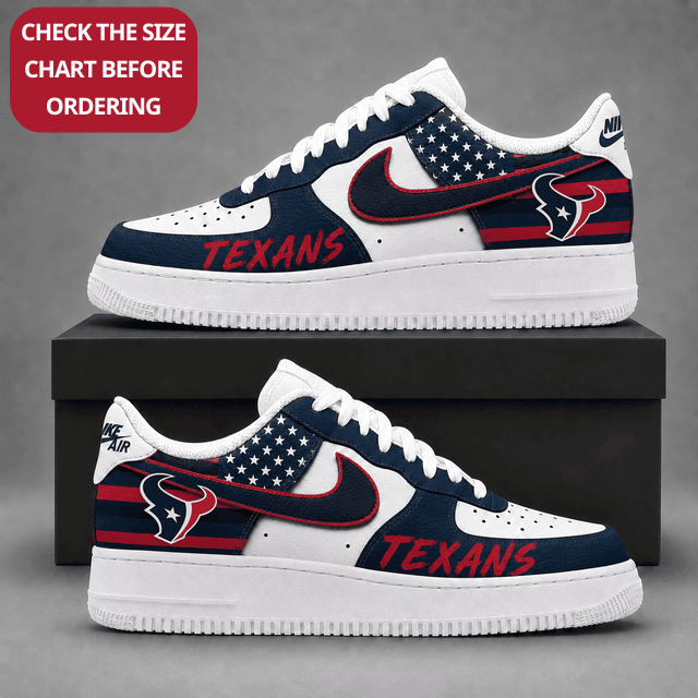 [TOUCHDOWN DEAL] NEW CUSTOMIZED NFL15 HTT HOUSTON TEXANS AF1 SHOES