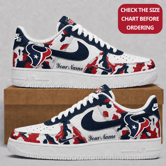 [TOUCHDOWN DEAL] NEW CUSTOMIZED NFL15 HTT HOUSTON TEXANS AF1 SHOES