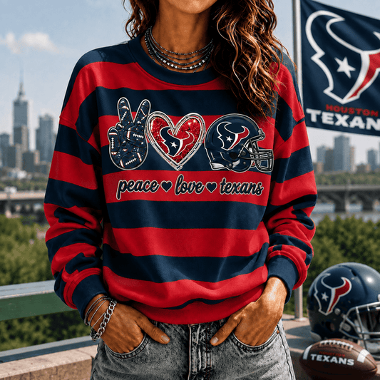 [TOUCHDOWN DEAL] NEW CUSTOMIZED NFL15 HTT HOUSTON TEXANS UNISEX SWEATSHIRT