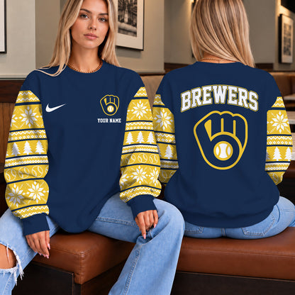 [HOMERUN DEAL] NEW CUSTOMIZED MLB15 MBS THE BREWERS UNISEX SWEATSHIRT