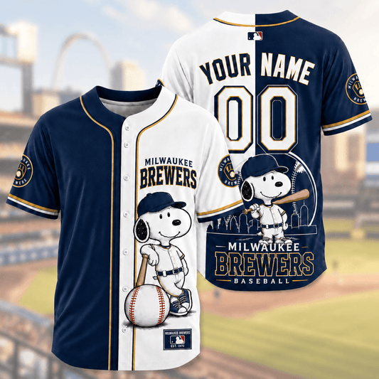 [HOMERUN DEAL] NEW CUSTOMIZED MLB15 MBS MILWAUKEE BREWERS BASEBALL JERSEY