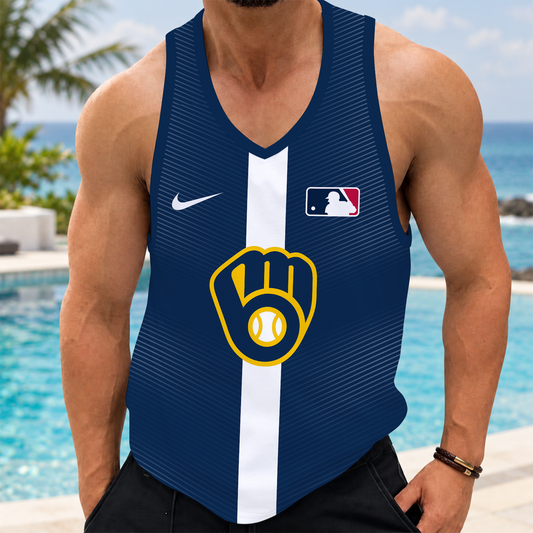 [HOMERUN DEAL] NEW CUSTOMIZED MLB15 MBS MILWAUKEE BREWERS UNISEX TANK TOP