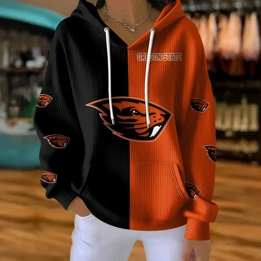 [HOMERUN DEAL] NEW CUSTOMIZED NCAA CWS15 OGB OREGON STATE BEAVERS RIBBED HOODIE & SWEATSHIRT
