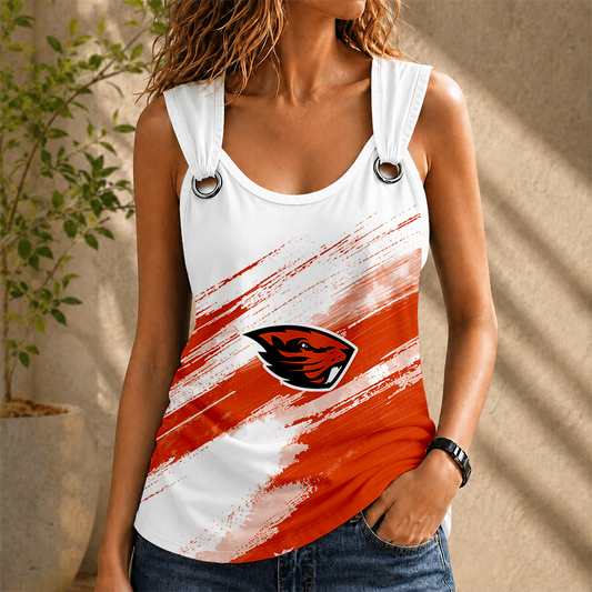 [HOMERUN DEAL] NEW CUSTOMIZED NCAA CWS15 OGB OREGON STATE BEAVERS O-RING SHOULDER TANK TOP
